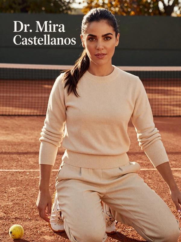 Dr. Mira Castellanos, single woman orthopedic surgeon dating profile, Los Angeles tennis club
