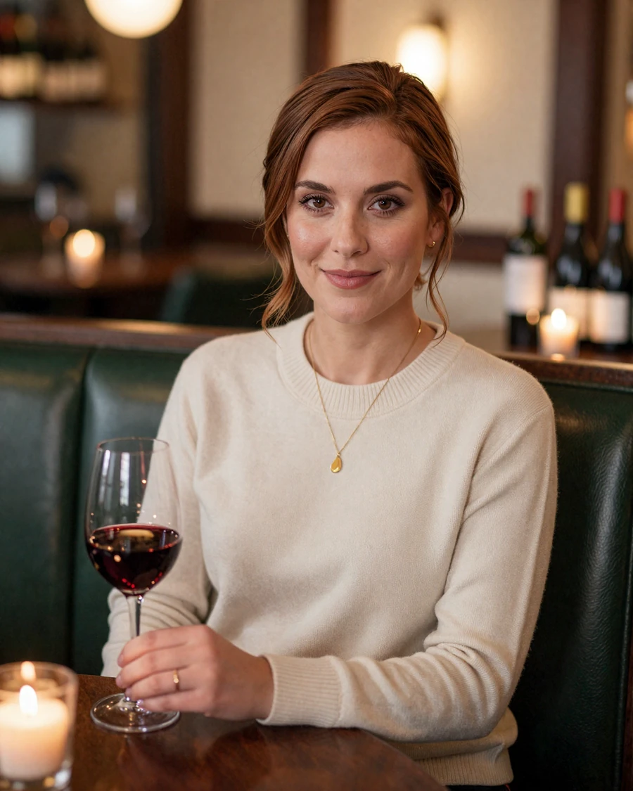 Single ICU nurse on LovePsychology nurse dating site, off-duty at upscale Boston wine bar