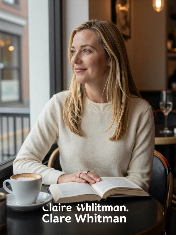 Dr. Claire Whitman, single pediatrician dating profile, Boston cafe