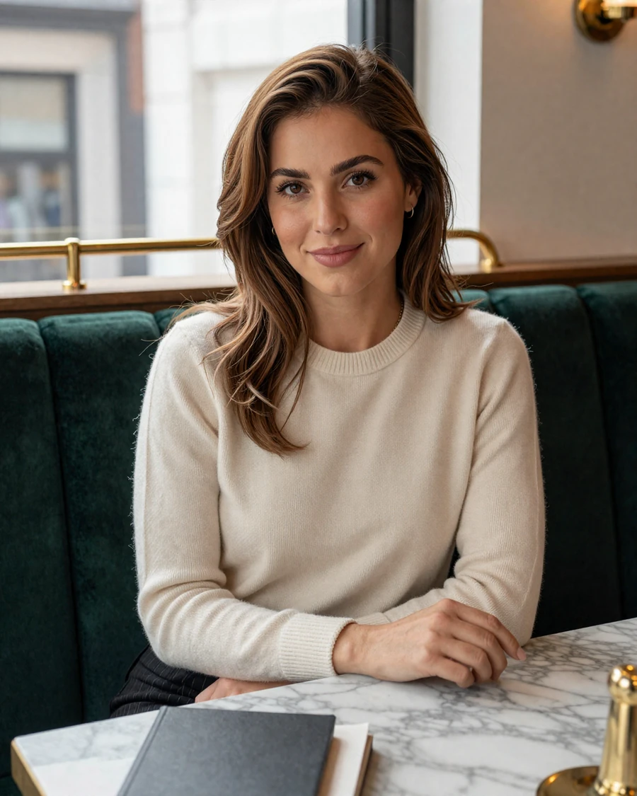 Single ER nurse on LovePsychology nurse dating app, off-duty at Manhattan coffee bar