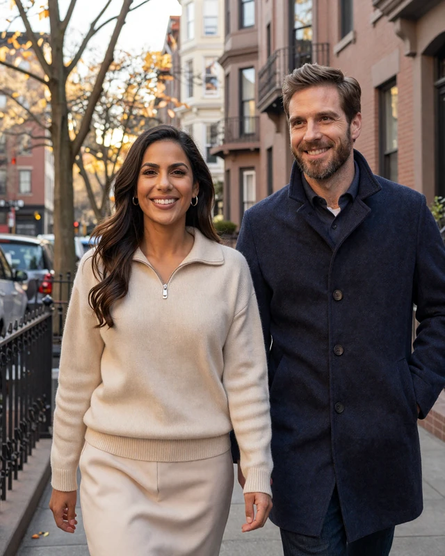 Brenda and Tom, surgical nurse dating site success story couple in Manhattan