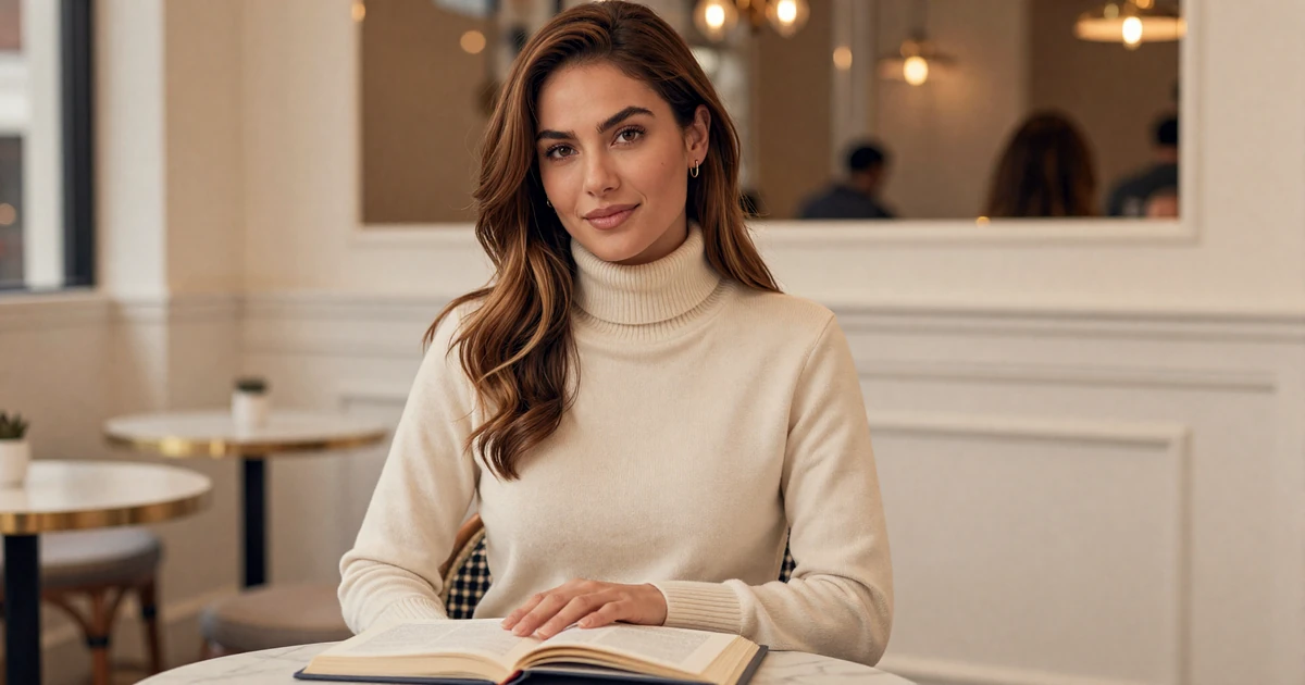 Single radiology technologist on LovePsychology medical professionals dating site, off-duty at upscale Manhattan cafe