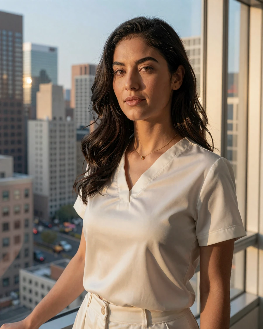 Single surgical nurse on LovePsychology nurse dating site, off-duty at upscale Manhattan apartment